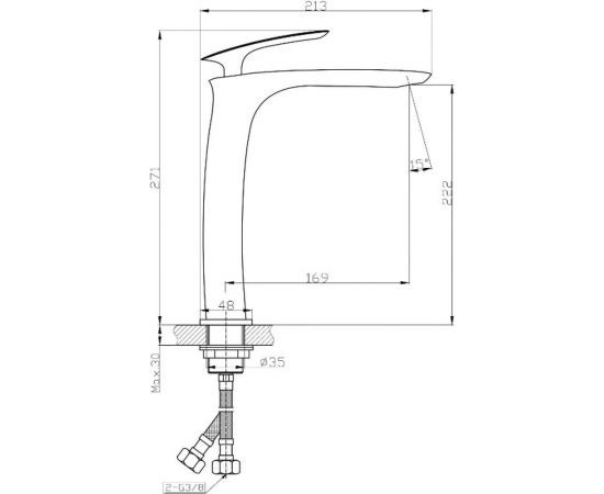 Смеситель для раковины TOKITO TOK-FUJ-1012 – изображение 8