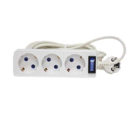 Удлинитель Радист ПРЕМИУМ Р16-012 10А 3 гн с кнопкой ПВС 3*1 3м 1043 