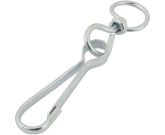 Карабин Невский Крепеж тип А, с вертлюгом, 60 мм, белый цинк, 1 шт. 826102 