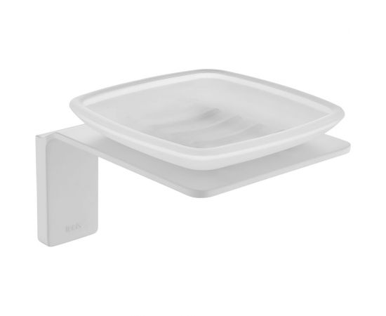 Мыльница IDDIS Slide матовое стекло, сплав металлов, белый матовый SLIWTG0i42 