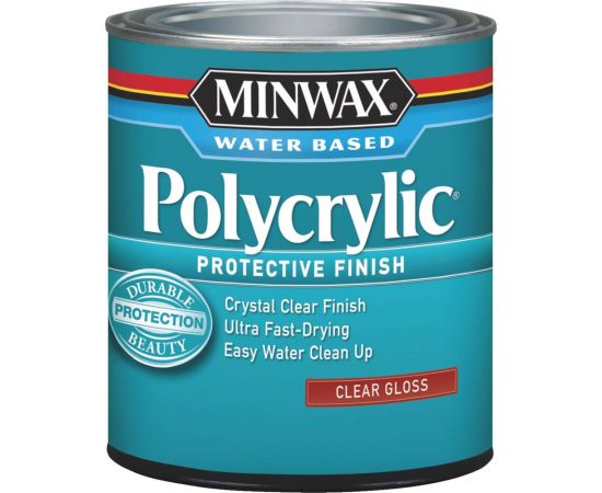 Защитное финишное покрытие Minwax Polycrylic Глянцевый 237 мл 25555 