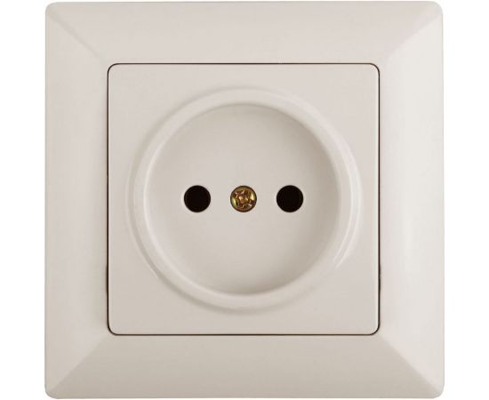 Розетка Intro 420102 2P, 16��, 250В, СУ, Solo, слоновая кость Б0043306 