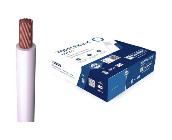 Монтажный гибкий провод 1Х0,75 серый TOPFLEX H05V-K ПВ3 131G000SR100(100м) 