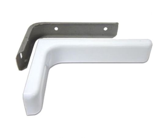 Угловая консоль Локри 120x80 мм, белая MOD 2 120X80 WHITE SET 2PCS 