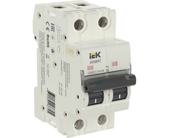 Автоматический выключатель IEK ARMAT M10N 2P C 16А AR-M10N-2-C016 
