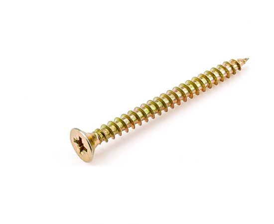 Универсальный саморез Стройметиз 3,5х30 желтый цинк уп. 20 шт. европодвес 2140451 