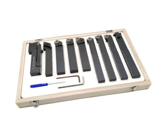 Комплект резцов со сменными пластинами (9 шт; 25х25 мм) ТЕХНОРЕАЛ МА400021530 