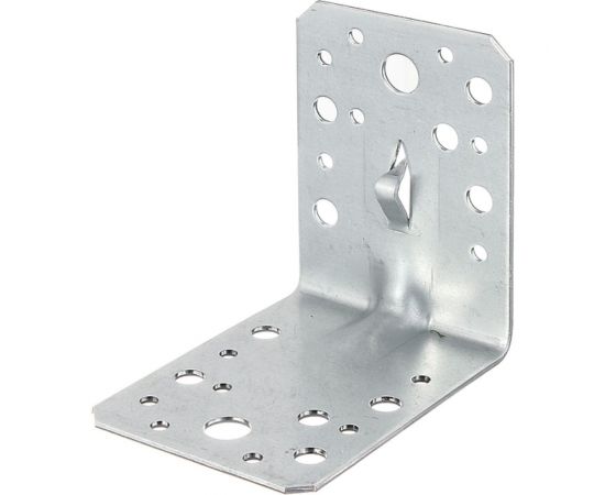 Перфорированный уголок GAH ALBERTS усиленный, оцинкованный, 90х90х65х2 мм 339814 