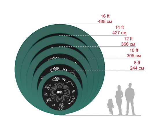 Батут UNIXline SUPREME GAME 10 ft green TRUSUG10GR – изображение 12