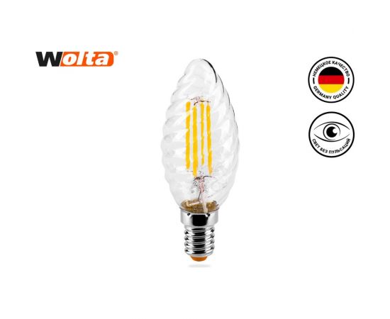 Лампа Wolta СВЕЧА LED FILAMENT, 4000К, 25SCTFT5E14 – изображение 2