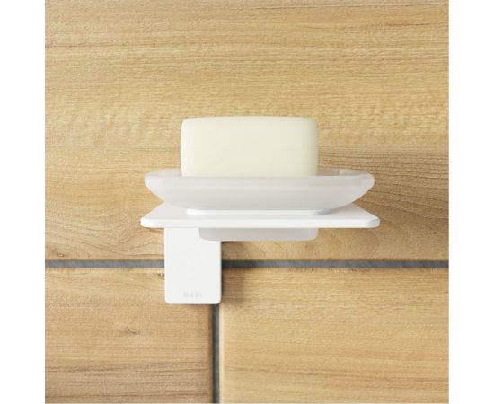 Мыльница IDDIS Slide матовое стекло, сплав металлов, белый матовый SLIWTG0i42 – изображение 2