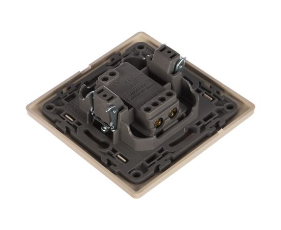 Выключатель LUXAR Novo с/у 1-клавиша кремовый, 250В 10А 4606400420217 – изображение 2