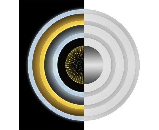 Светодиодная диммируемая люстра RITTER с ДУ LUCERA 3D 100Вт, 2700К+6400/K4200К/6400К+2700K, 7100Лм, 480x60мм 52034 4 – изображение 2