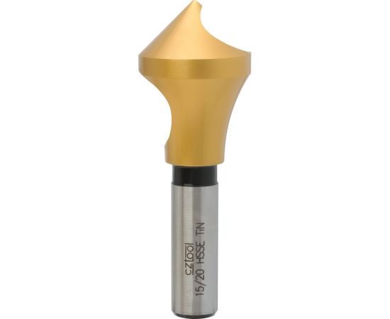 Зенковка с отверстием (28х12х80 мм; размер 15/20; 90°; HSSE-TiN VA) Bucovice Tools 893020 – изображение 2