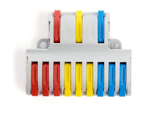 Монтажная клемма STEKKER для фазных проводников, 3 контактные группы, LD222-428 20 шт 39500 – изображение 3