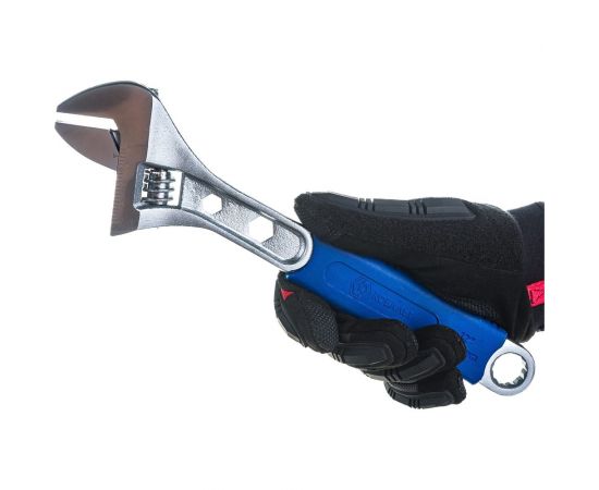 Разводной ключ 310мм, ширина захвата 41мм, двухкомпонентная рукоятка КОБАЛЬТ 244-964 – изображение 3