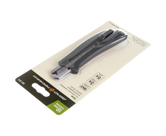 Нож со сменным лезвием, алюминиевый корпус, 18 мм Дело техники 261241 – изображение 3