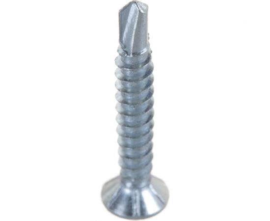 Оконный саморез Метизный двор 3,9x25 сверло, белый, 15 шт. 4690441018427 – изображение 3