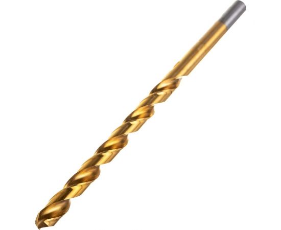 Сверло по металлу удлин Профоснастка 8,5 мм HSS M2 TIN/135 DIN 340, 5 шт., №716 30206076 – изображение 3