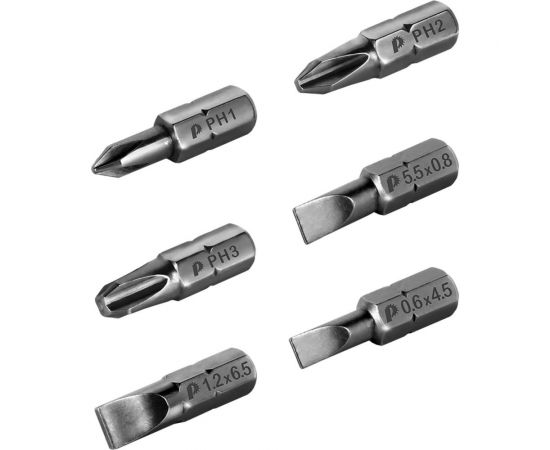 Набор бит (6 шт; PH; SL; 25 мм) ПРАКТИКА 036-568 – изображение 4