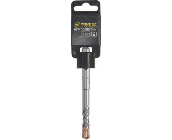 Бур по бетону (6х110 мм; SDS-plus; крестовый наконечник; двойная спираль) TUNDRA 2771610 – изображение 4