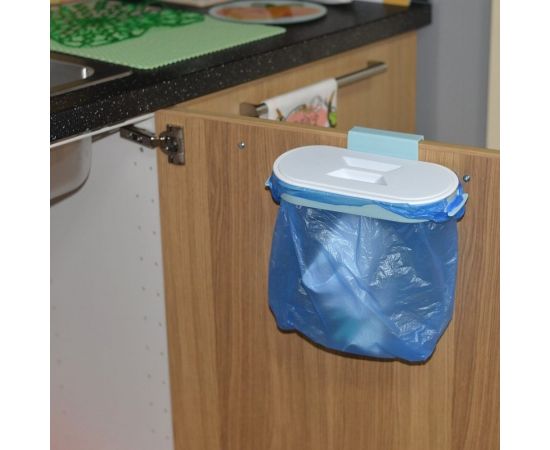 Навесной держатель для пакетов с мусором и крышка МУЛЬТИДОМ Размер 26х14х5.5 см VL58-122 – изображение 5