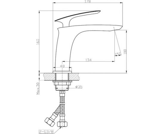 Смеситель для раковины TOKITO TOK-FUJ-1011 – изображение 6