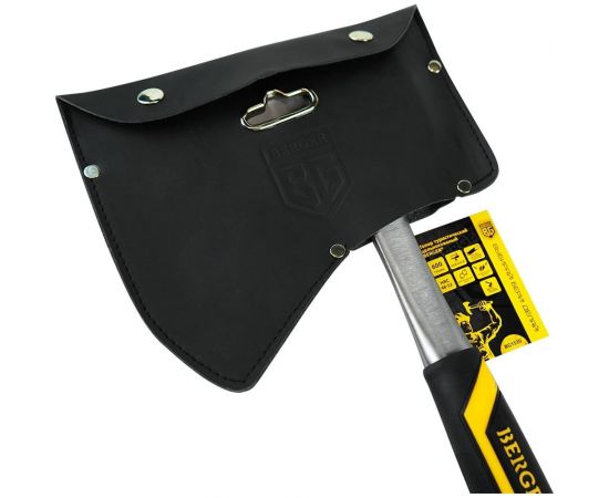 Туристический цельнокованый топор Berger BG 600 г, с чехлом, 3-компонентная рукоятка BG1530 – изображение 6