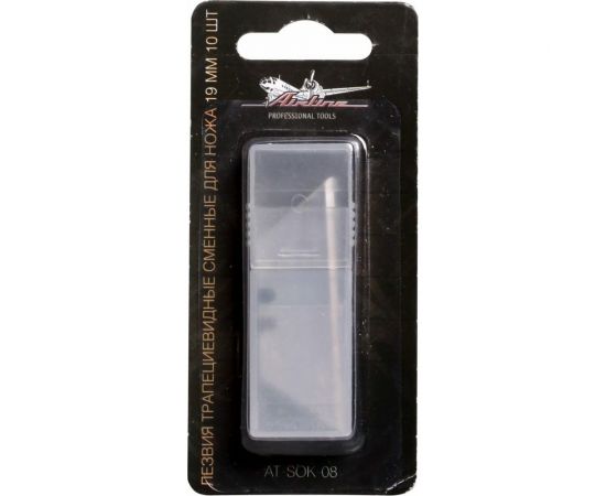 Лезвия трапециевидные сменные для ножа 19 мм, 10 шт. Airline AT-SOK-08 