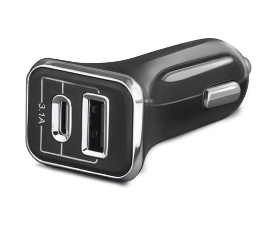 Универсальное автомобильное зарядное устройство AKAI CH-6D09 USB A + Type C, 3.1 А, черный CH-6D09B 