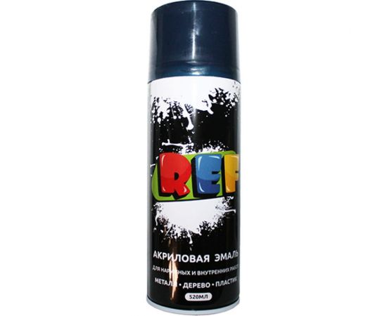 Акриловая универсальная эмаль REF темно-синий 520 мл 0028 