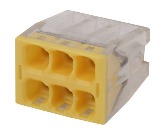 Компактная клемма СМК ЭРА NO-224-32 серии 206, 6 отверстий, 0,5-2,5 мм2 Б0043950 