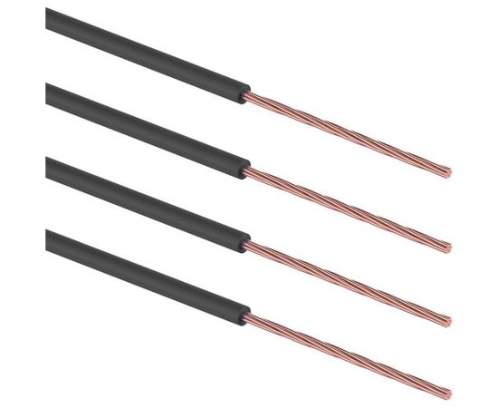 Набор автопроводов REXANT ПГВА Ассорти 0,50x5 м/0,75x5 м/1,50x3 м/2,50x2 м, черный 01-6553 