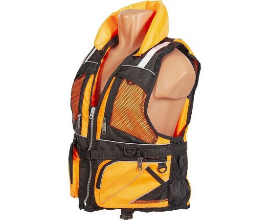 Спасательный жилет КОВЧЕГ Премиум, р. 2XL-3XL/54-56, до 115 кг, оранжевый-чёрный 725300753 