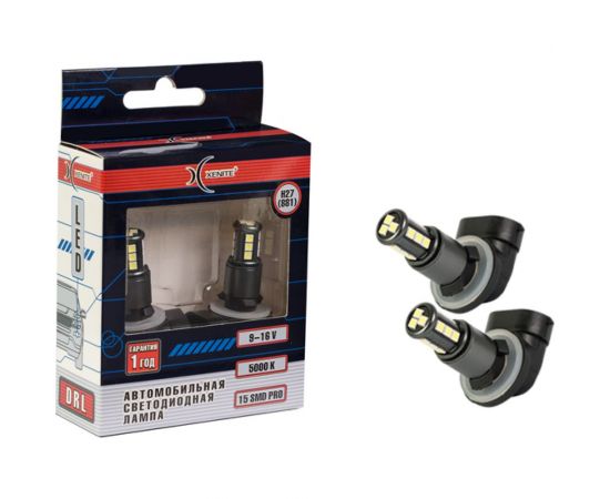 Автомобильная лампа XENITE H27(881)-15SMD PRO 5000K 12V, 2 шт. 1009606 