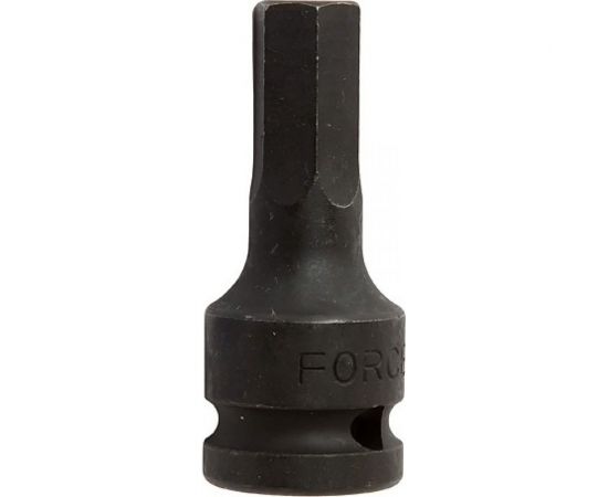 Ударная цельная головка-бита 6 гранная, 1/2"", 22 мм, 60 мм FORCE 24406022 