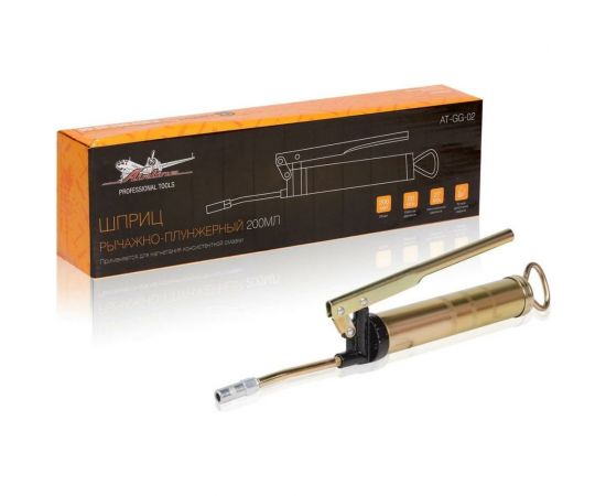 Рычажно-плунжерный шприц AIRLINE 200 мл, 27 МПа AT-GG-02 