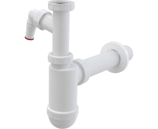 Сифон для умывальника Alca Plast DN40, со штуцером и накидной гайкой 1 1/4"" A43P 