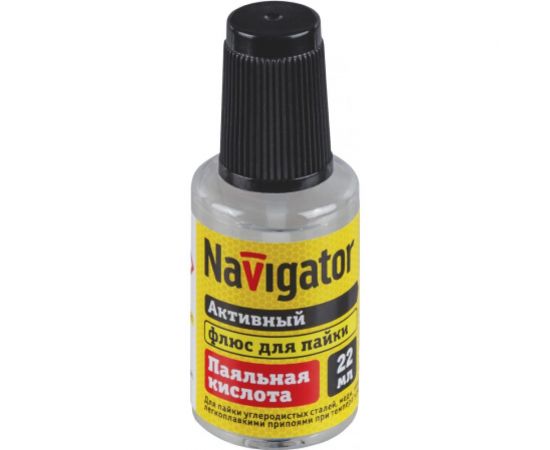 Флюс NEM-Fl01-F22 паяльная кислота, 22 мл Navigator 93262 