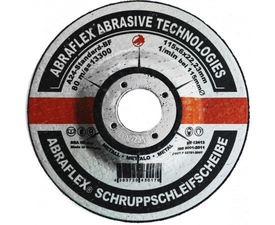 Круг обдирочный по металлу (115x6х22 мм) Abraflex А115602223 