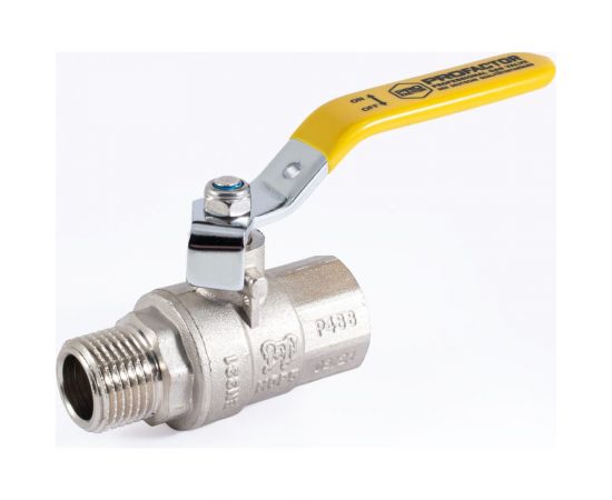 Шаровой кран для газа PROFACTOR PF GAS ручка рычаг, в/н 1/2 дюйма PF GBV 345 