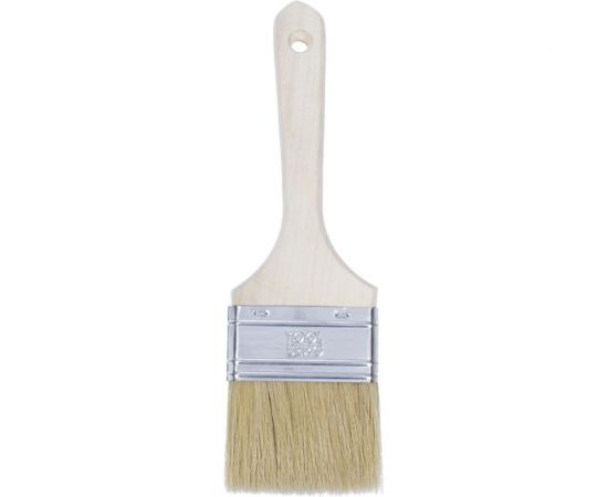 Плоская кисть Toolberg 70 мм, утолщенная, светлая натуральная щетина 0101804 