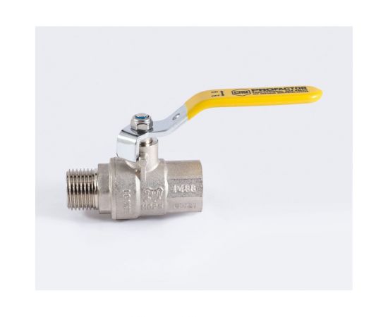 Шаровой кран для газа PROFACTOR PF GAS ручка рычаг, в/н 1/2 дюйма PF GBV 345 – изображение 2