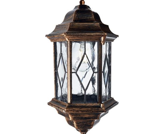 Садово-парковый светильник, шестигранный на цепочке 60W E27 230V, черное золото Feron PL125 11347 – изображение 2