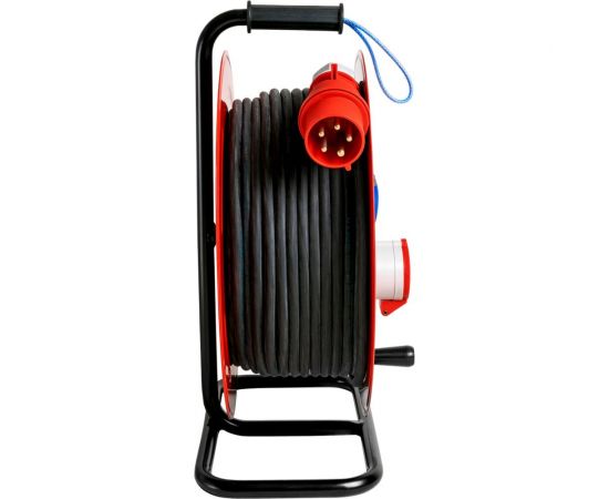 Удлинитель на металлической катушке ЭНАРГИТ 220/380 Вольт МК6 кг 5х1,5 ГОСТ, 100 метров, МК6-515-100К-3801-2202-44 – изображение 2