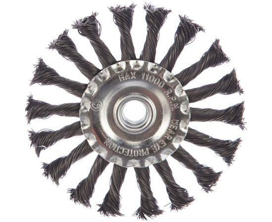 Кордщётка радиальная витая (115 мм; М14) для МШУ РОССНА Р860651 – изображение 2