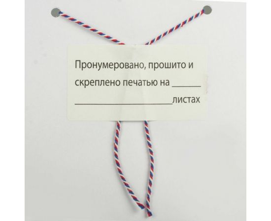 Самоклеящаяся этикетка STAFF Пронумеровано, прошито и скреплено 70х37 мм, 24 этикетки, 10 л 128833 – изображение 2