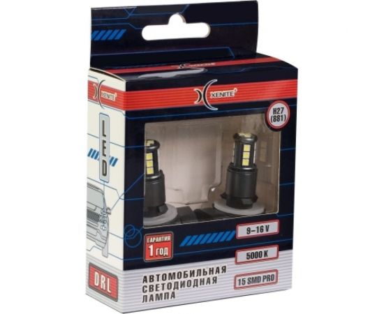 Автомобильная лампа XENITE H27(881)-15SMD PRO 5000K 12V, 2 шт. 1009606 – изображение 2