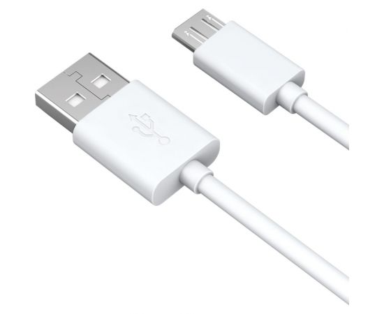 Дата-кабель AKAI microUSB, 1м, 1,5А, белый CE-453W – изображение 2