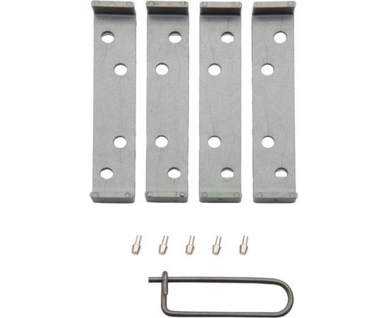 Барная пружинная петля двойного действия ALDEGHI LUIGI SPA 100х37х33 мм, цвет: никель, к-т: 2 шт + ключ с декоративными шурупами 101AN100B2 – изображение 2